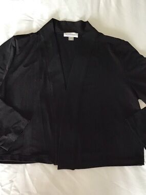 Calvin Klein Black Cropped Gown Jacket